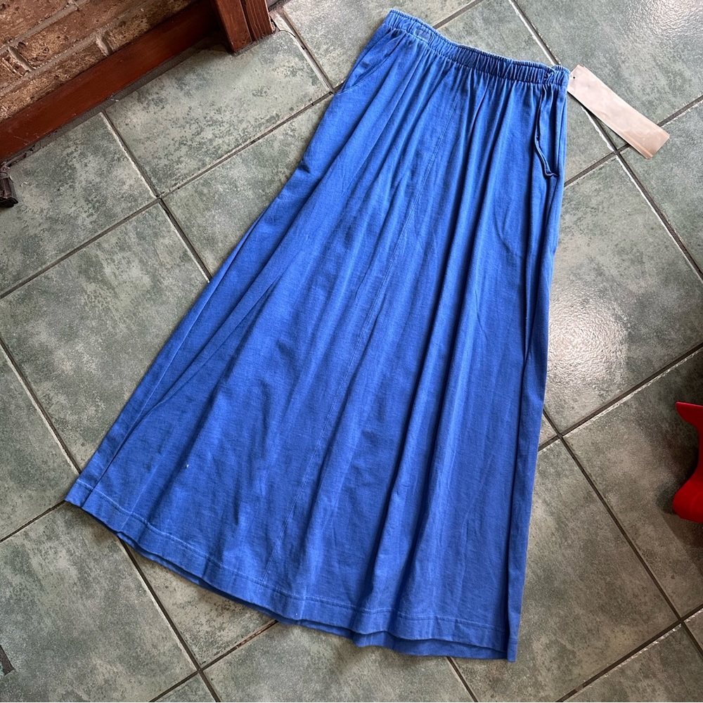VTG 80s Retro Blue Skirt NWT